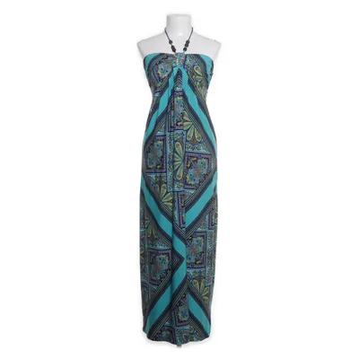 Halterneck dress (Blue, Multicolored) from Enfocus Studio Polyester