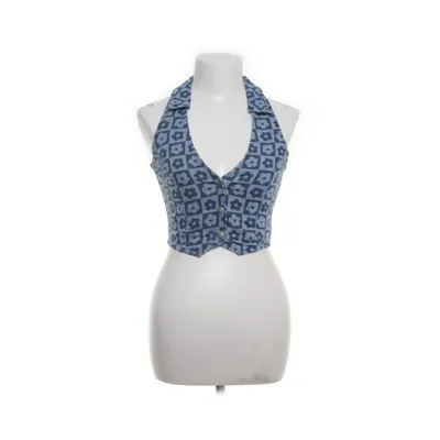 Gilet (Blauw) van Divided by H&M Katoen, Elastaan, Polyester