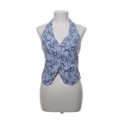 Halternecktopp (Blå, Vit, Flerfärgad) från Natura Bomull