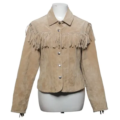 Leren jack (Beige) van Marco Leer, Polyester