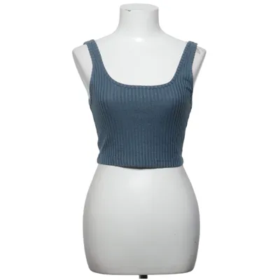 Crop top (Blue) from Chelsea Peers Elastane, Polyester, Viscose
