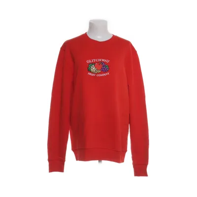 Sweatshirt (Rood) van Glitchway Organisch katoen, Polyester