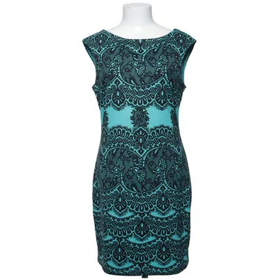Dress (Blue, Black, Multicolored) from Oodji Elastane, Polyester