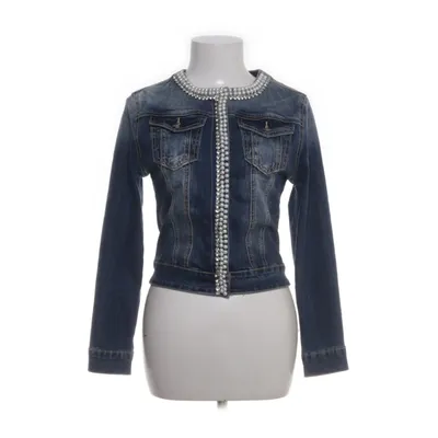 Denim jacket (Blue, White) from Monday Cotton