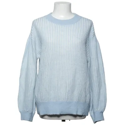 Pull-over (Bleu) de Visual Clothing Project Acrylique, Polyamide