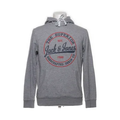 Hættetrøje (Grå) fra Jack & Jones Bomuld, Viscose