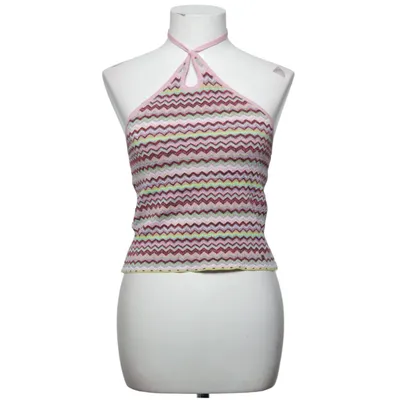 Halterneck top (Pink, Flerfarvet) fra Brownie Metallfiber, Polyamid, Polyester, Viscose