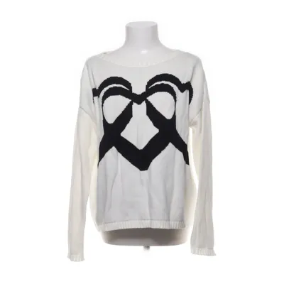 Sweater (White, Black) from Alba Moda Acrylic, Cotton