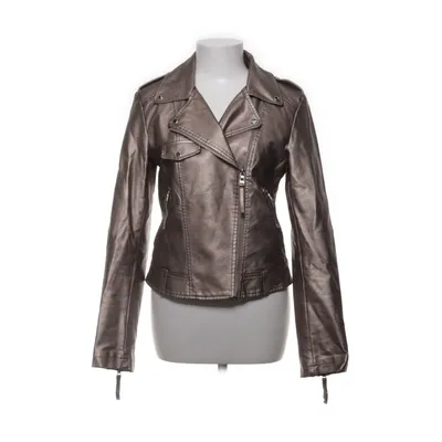 Biker jacket (Gray) from Softy Collection Polyester, Polyurethane