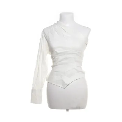 Top (Wit) van Zara Elastaan, Linnen, Polyamide