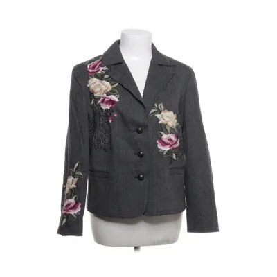 Blazer (Gray, Multicolored) from Carlo Colucci Acetate, Elastane, Polyamide, Polyester, Viscose
