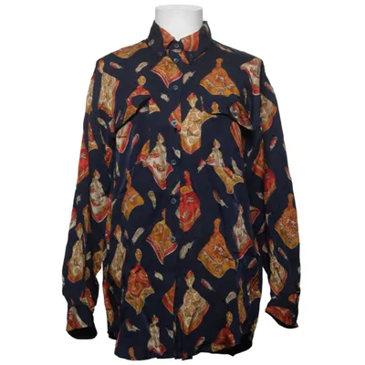 Bluse (Blau, Mehrfarbig) von Newhouse Cupro