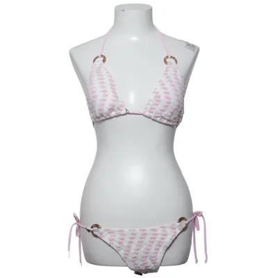 Bikini (Pink, White) Elastane, Polyester