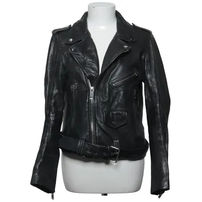 Bikerjakke (Sort) fra Zara Woman Læder, Polyester