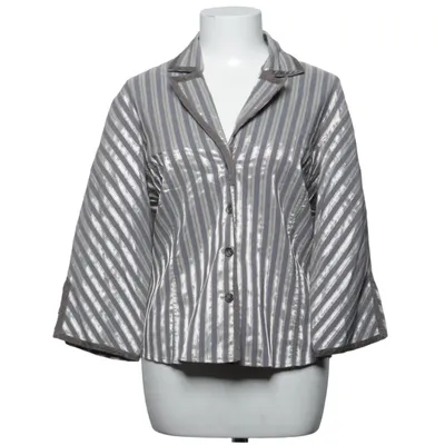 Bluse (Grå, Flerfarvet) fra Pardon Bomuld, Elastan, Metallfiber, Polyester