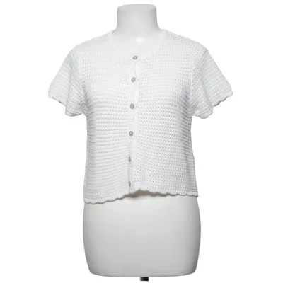 Cardigan (Wit) van Gina Tricot Acryl, Katoen