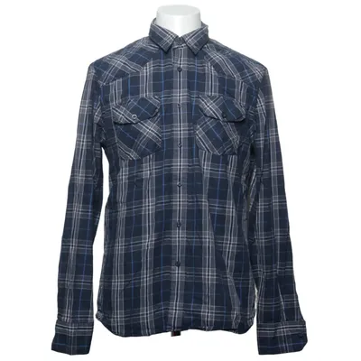 Flanellen overhemd (Blauw, Wit) van Blue Ridge Katoen