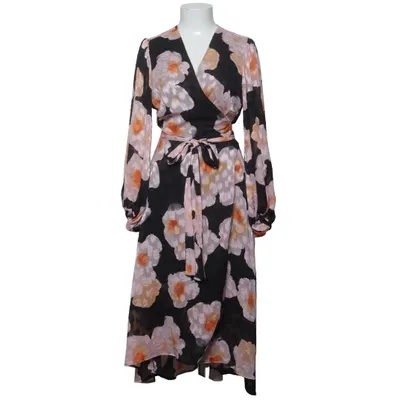Slå-om-kjole (Sort, Pink, Orange) fra InWear Genanvendt polyester, Viscose