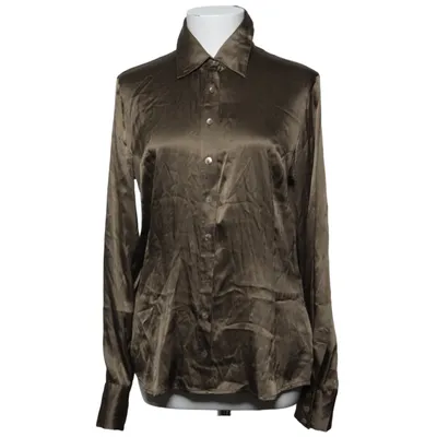 Shirt (Beige) van Talking French Elastaan, Zijde