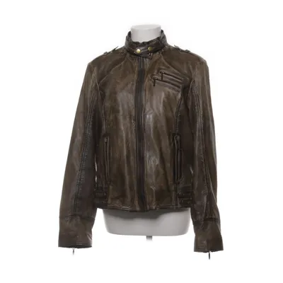 Veste en cuir (Marron) de Jilani Collection Cuir, Polyester