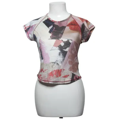 Top (White, Multicolored) from Urban Outfitters Elastane, Polyester