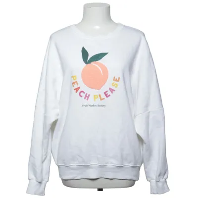 Collegetröja (Vit) från Naoko Bomull, Polyester