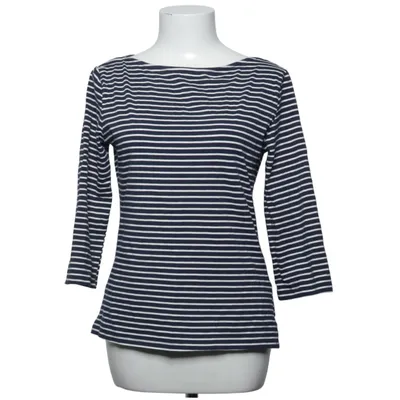 Long sleeve T-shirt (Blue, White) from Karen Millen Cotton, Elastane