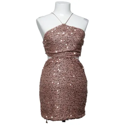 Cocktailklänning (Brun, Flerfärgad) Elastan, Polyester