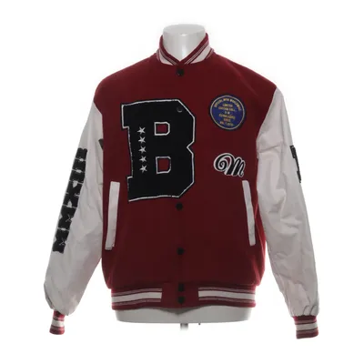 Collegejacka (Röd, Vit, Svart) från Boohoo Man Polyester, Polyuretan