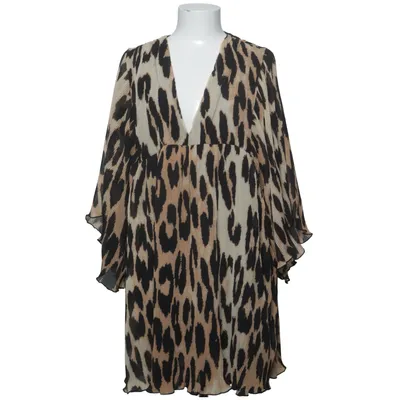 Klänning (Beige, Svart) från Ganni Återvunnen polyester