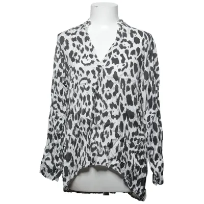 Blouse (Zwart, Wit) van Staji Zijde, Viscose
