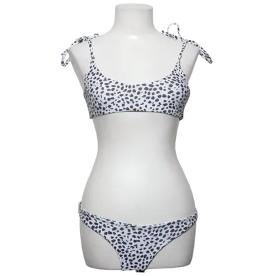 Bikini (Zwart, Wit) van Zaful Elastaan, Polyester