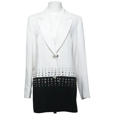 Blazer (Blanc, Noir) de Lilly Acétate, Élasthane, Polyester