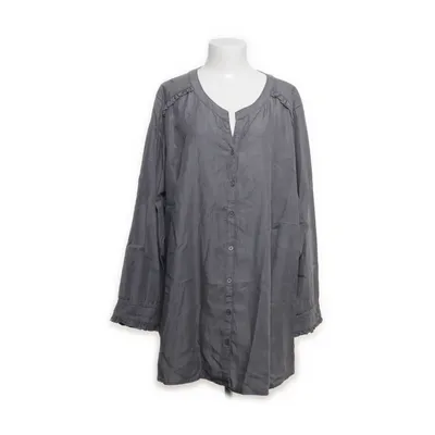 Blouse (Grijs) van Ulla Popken Lyocell