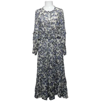 Maxi dress (White, Blue, Multicolored) from Munthe Polyester, Silk, Viscose