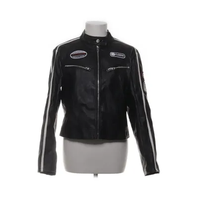 Motorcykeljacka (Svart, Vit) från Bershka Polyester