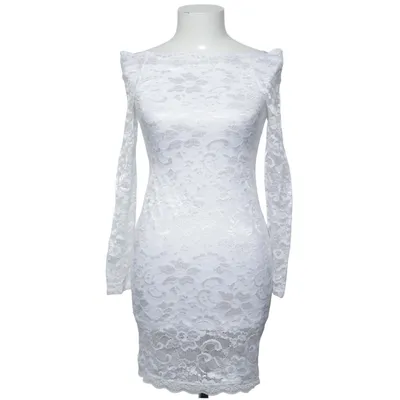 Dress (White) from Model Behaviour Elastane, Polyamide, Polyester