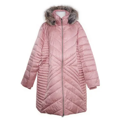 Winter coat (Pink) from Lands' End Acrylic, Elastane, Polyester, Faux fur