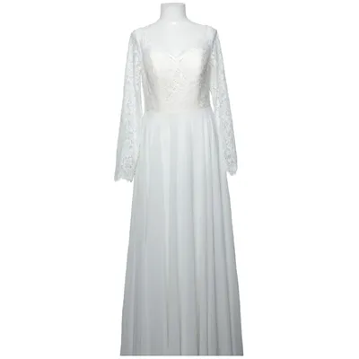 Hochzeitskleid (Weiß, Beige) von JJ's House Polyester