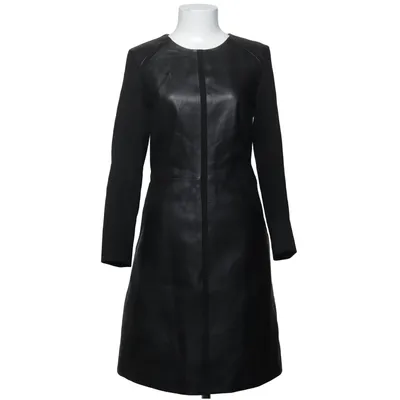 Klänning (Svart, Grå) från Karl Lagerfeld Elastan, Skinn, Polyamid, Viskos