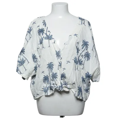 Top (Weiß, Blau) von Desmond & Dempsey x H&M Baumwolle, Leinen