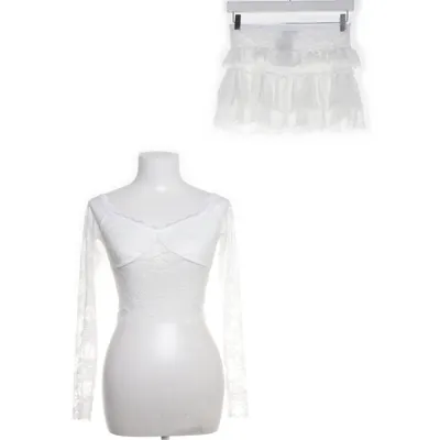Sæt (Hvid) fra Fashion Nova Elastan, Nylon, Polyester