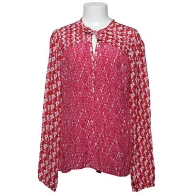 Blouse (Pink, Red, White) from Naja Lauf Silk