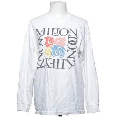 Långärmad t-shirt (Vit, Flerfärgad) från Alstyle Bomull