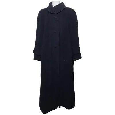 Coat (Blue) from Kärner Polyamide, Wool