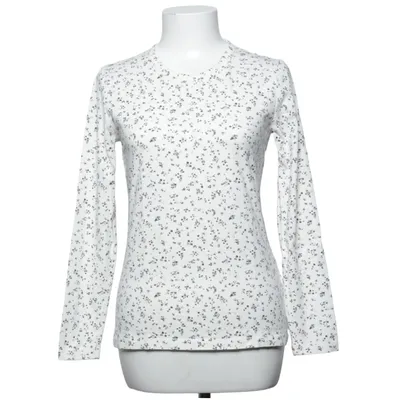 Långärmad t-shirt (Vit, Flerfärgad) från ESPRIT Elastan, Ekologisk bomull