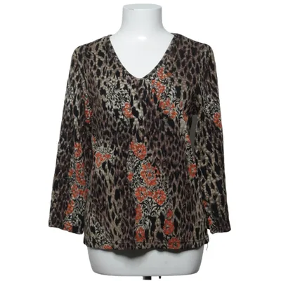 Top (Brown, Black, Orange, Multicolored) from Coldwater Creek Acetate, Elastane, Polyester