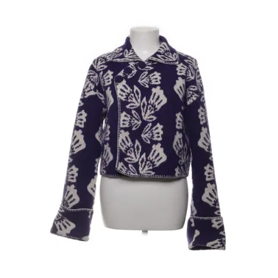 Cardigan (Blå, Hvid) fra Zara Akryl, Elastan, Polyester, Uld