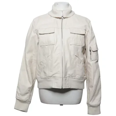 Veste en cuir (Beige) de Isolina Cuir