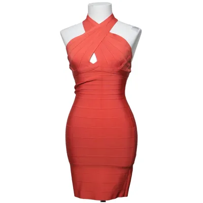 Cocktailjurk (Rood) Elastaan, Polyamide, Viscose